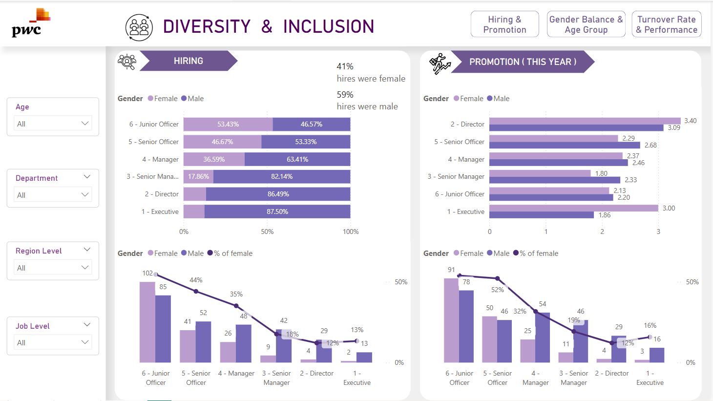 DIVERSITY & INCLUSION ANALYSIS
