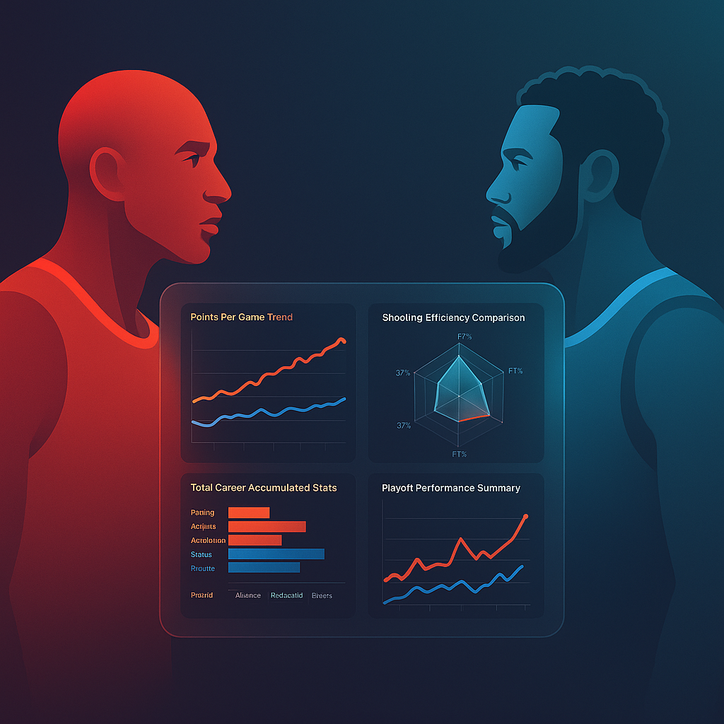 "GOAT Stats: Jordan vs LeBron – AI-Powered Data Showdown"
