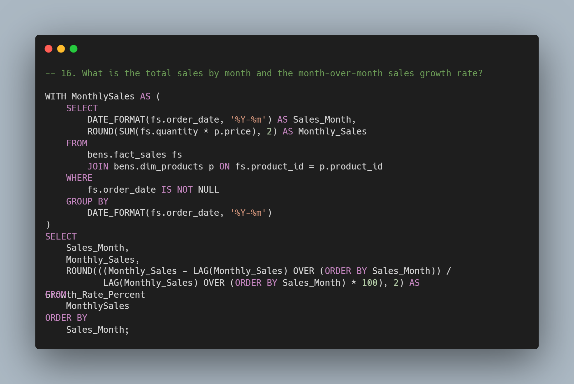 Customer Behavior & Product Performance Tracker using MySQL